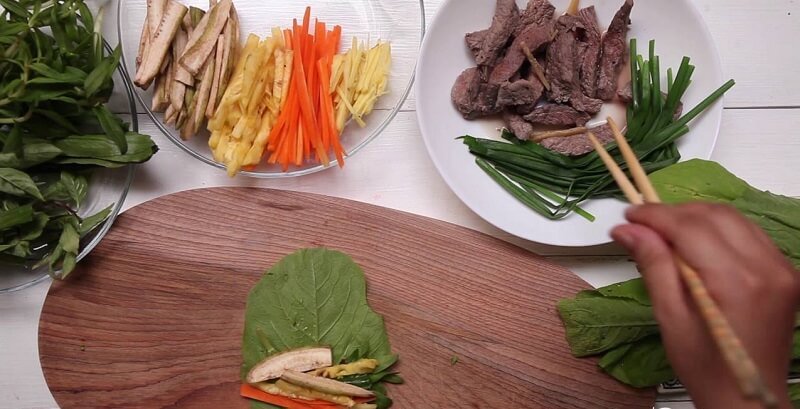 Chế biến thịt bò cuốn lá cải siêu đơn giản