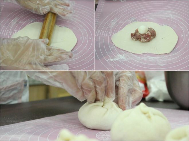 Sau khi định hình mì, để bột nghỉ 25 - 30 phút trước khi hấp
